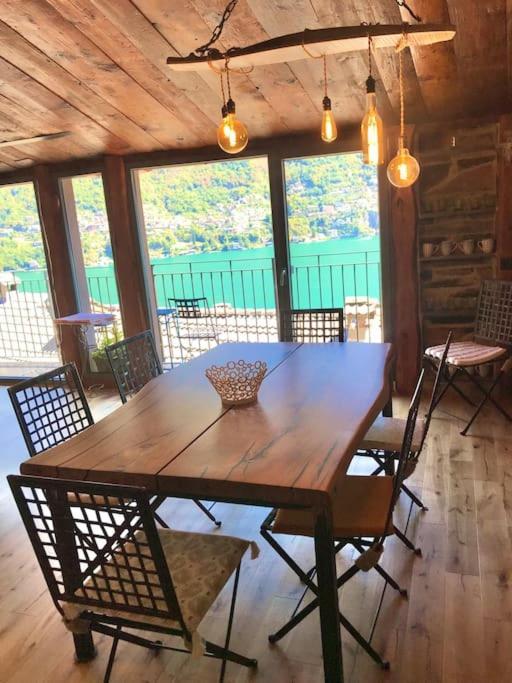 Romantic Home Stone With Amazing View Lake Of Como And Oleandra Laglio Dış mekan fotoğraf