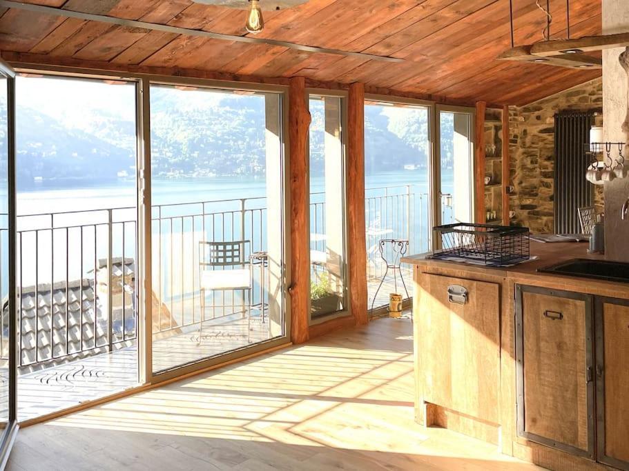 Romantic Home Stone With Amazing View Lake Of Como And Oleandra Laglio Dış mekan fotoğraf