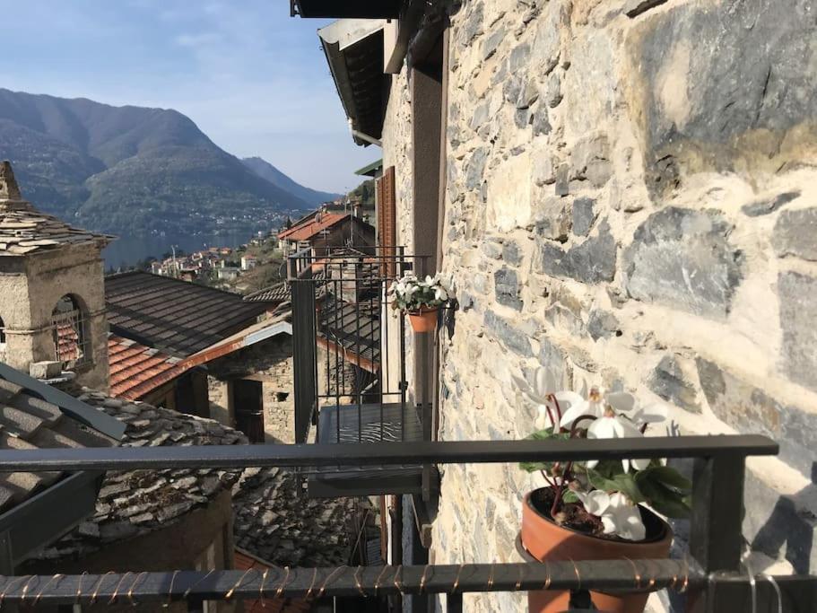 Romantic Home Stone With Amazing View Lake Of Como And Oleandra Laglio Dış mekan fotoğraf