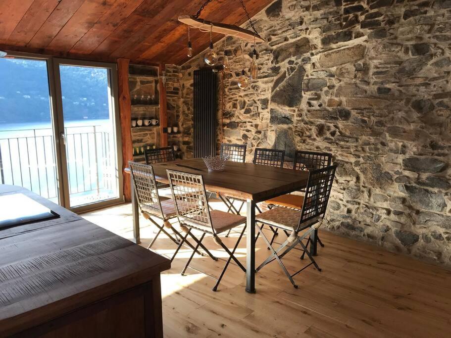 Romantic Home Stone With Amazing View Lake Of Como And Oleandra Laglio Dış mekan fotoğraf