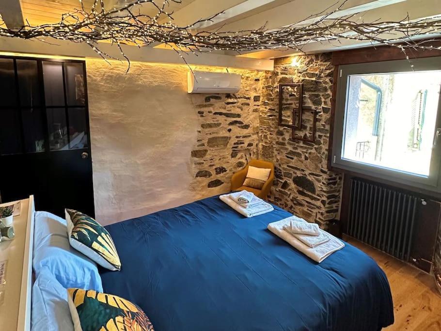 Romantic Home Stone With Amazing View Lake Of Como And Oleandra Laglio Dış mekan fotoğraf