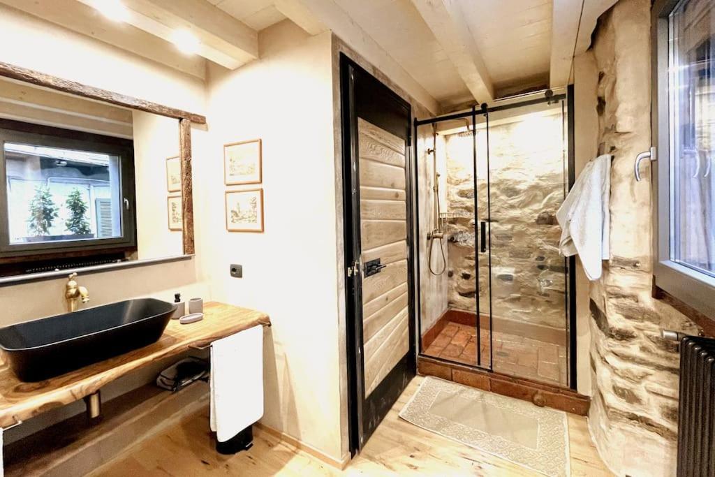 Romantic Home Stone With Amazing View Lake Of Como And Oleandra Laglio Dış mekan fotoğraf