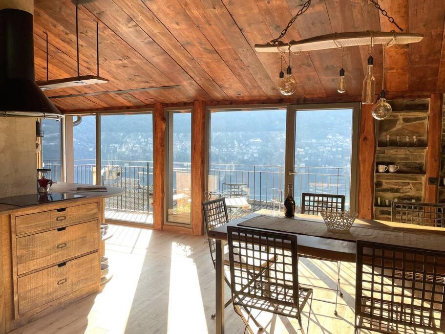 Romantic Home Stone With Amazing View Lake Of Como And Oleandra Laglio Dış mekan fotoğraf